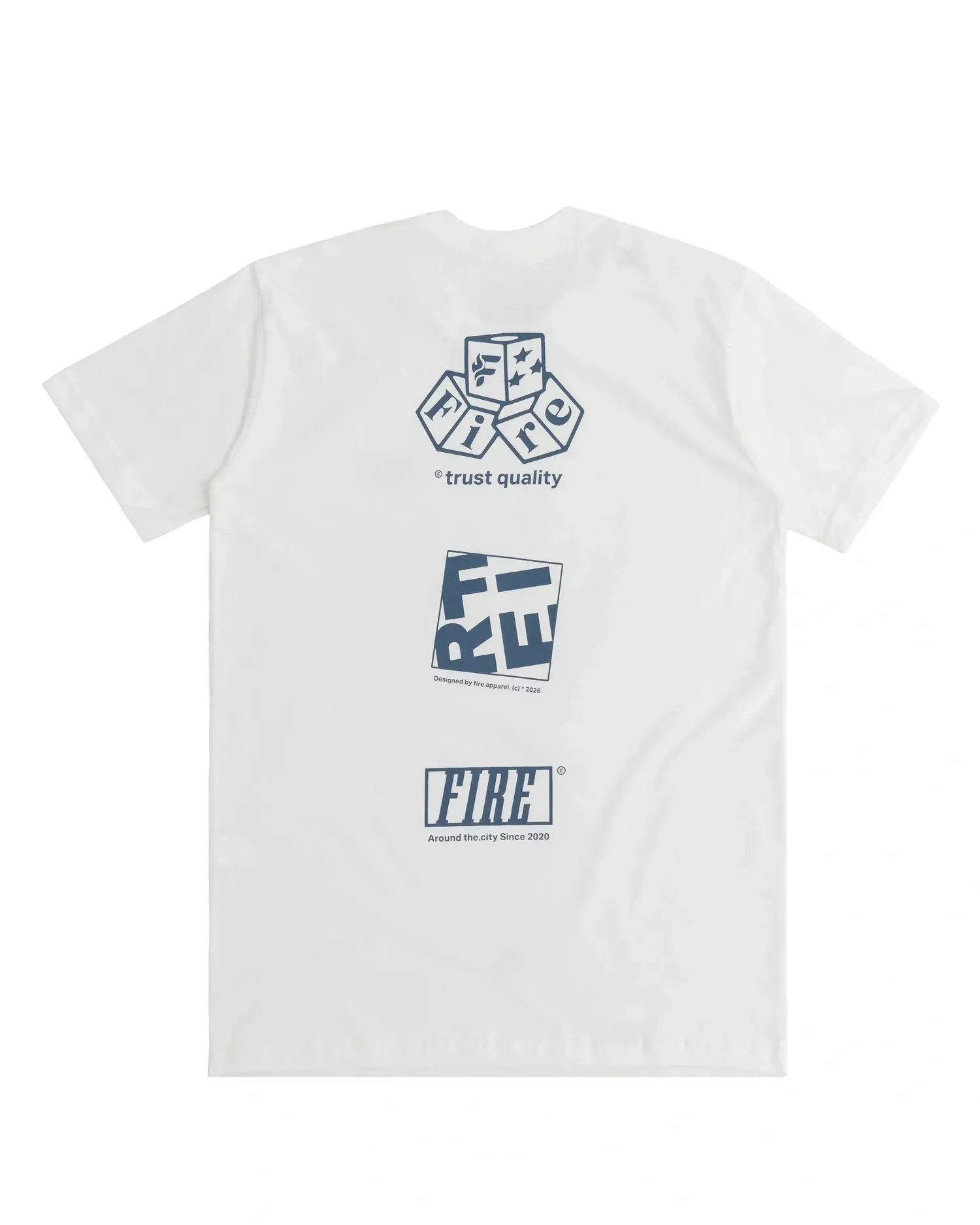 Camiseta Básica Fire Logo Archive Tee (OffWhite)