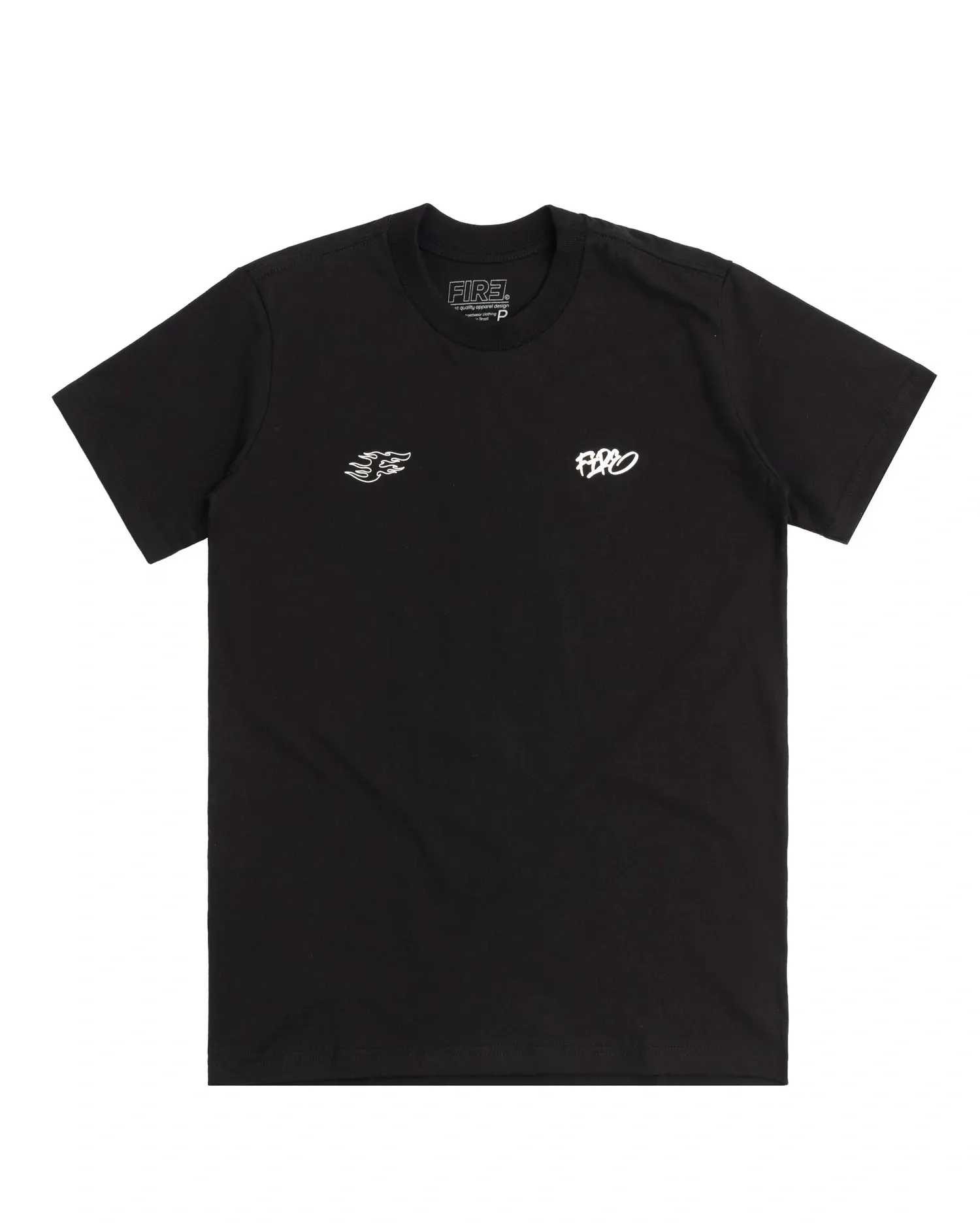 Camiseta Básica Fire Minimalist Visuals (Preto)