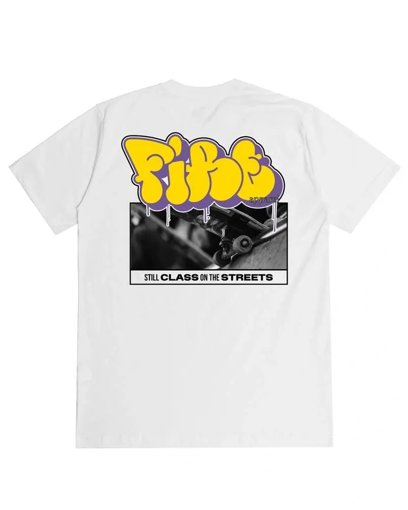 Camiseta Básica Fire New Style Skateboard (Branco)
