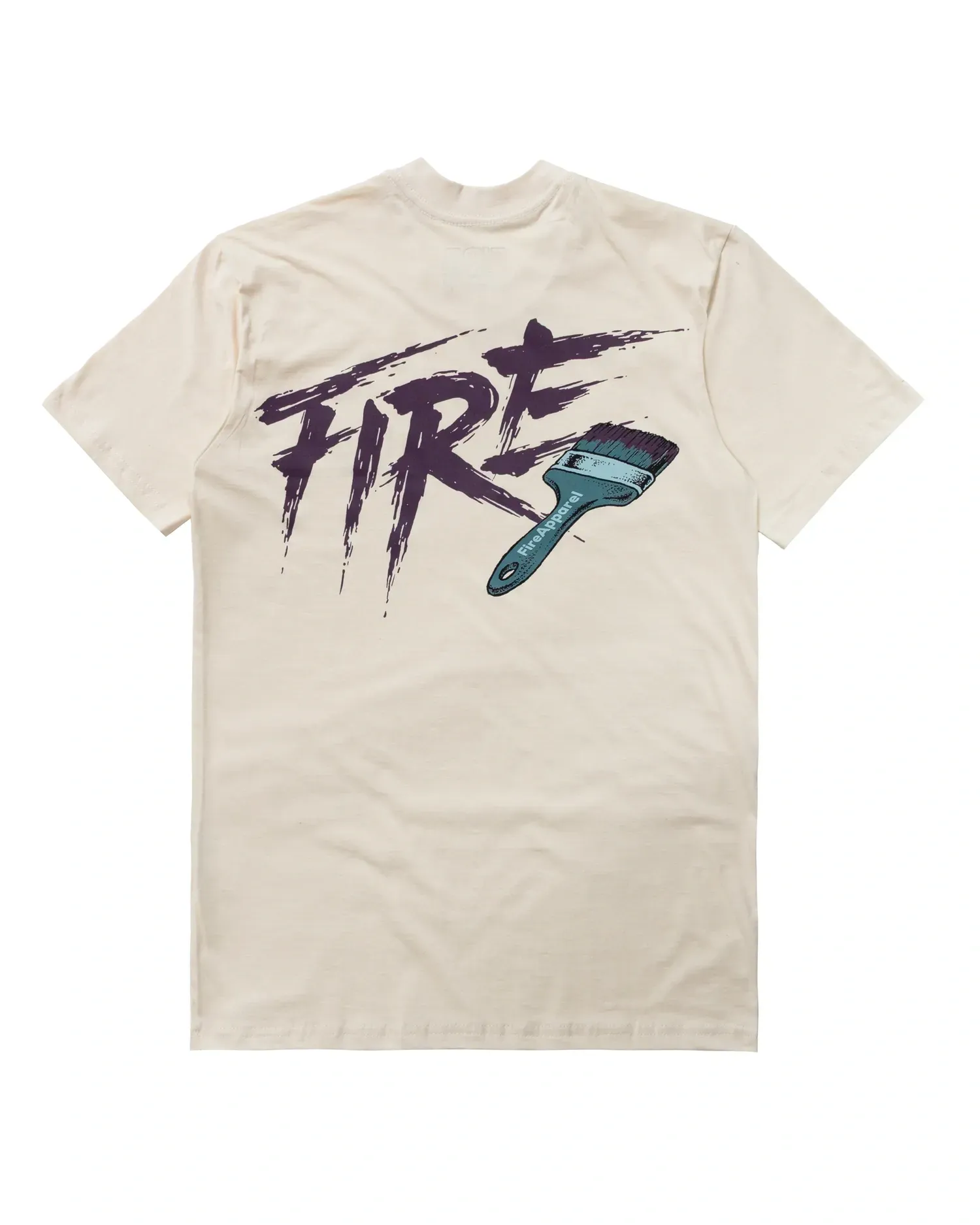 Camiseta Básica Fire Paint Brush (Areia)