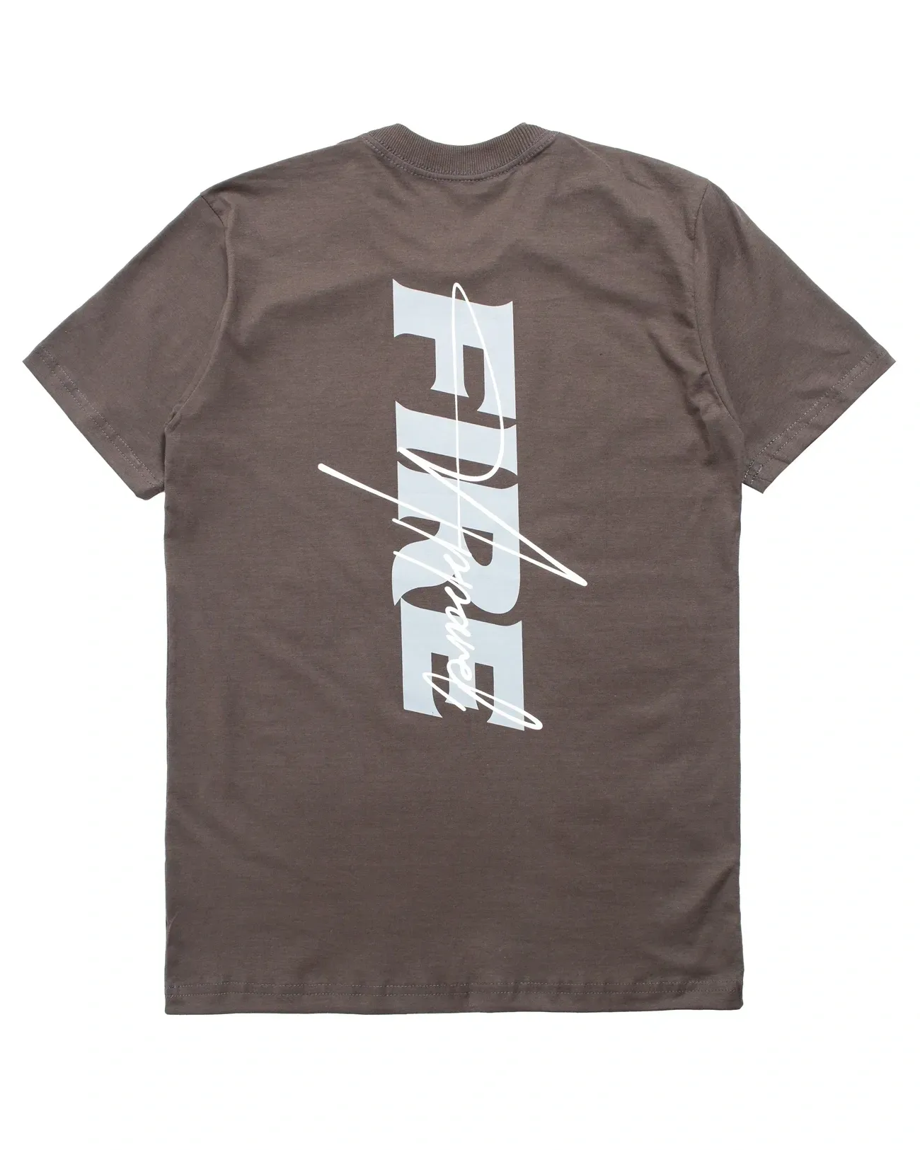 Camiseta Básica Fire Signature (Marrom/Shadow)