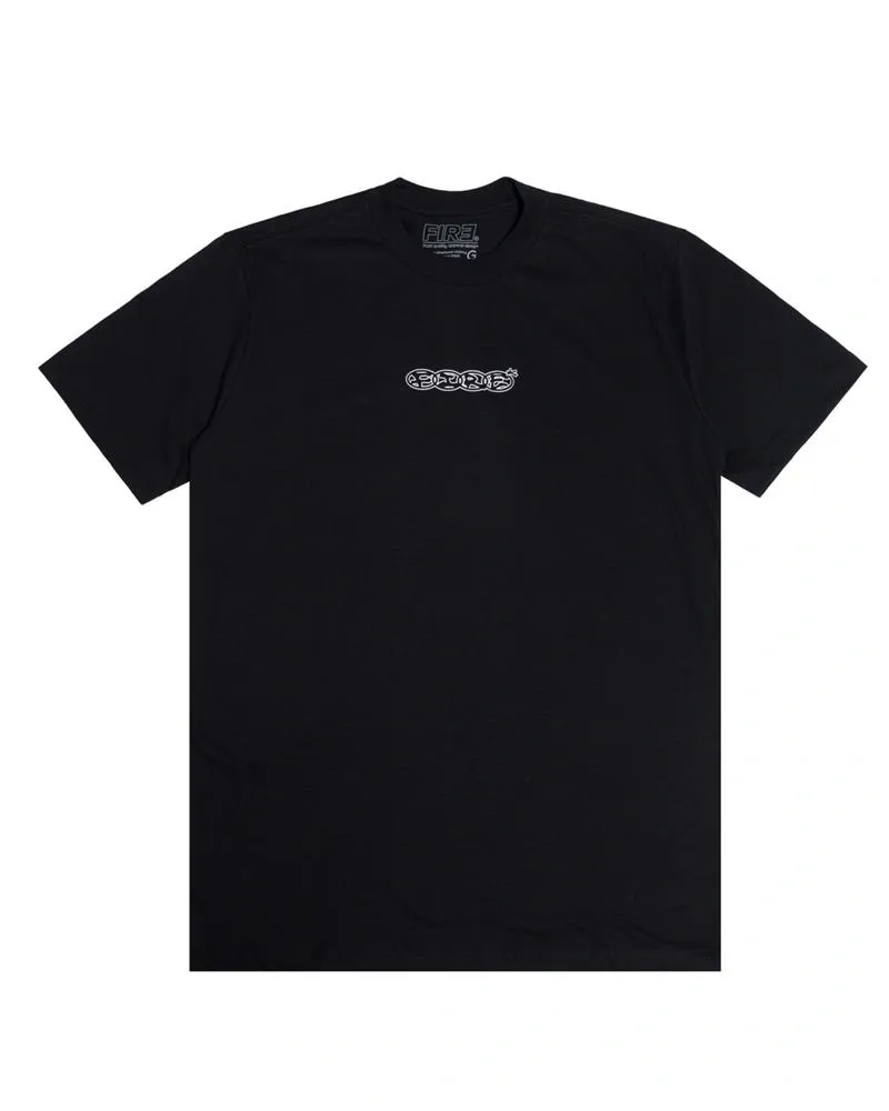 Camiseta Básica Fire Vertical Freestyle (Preto)