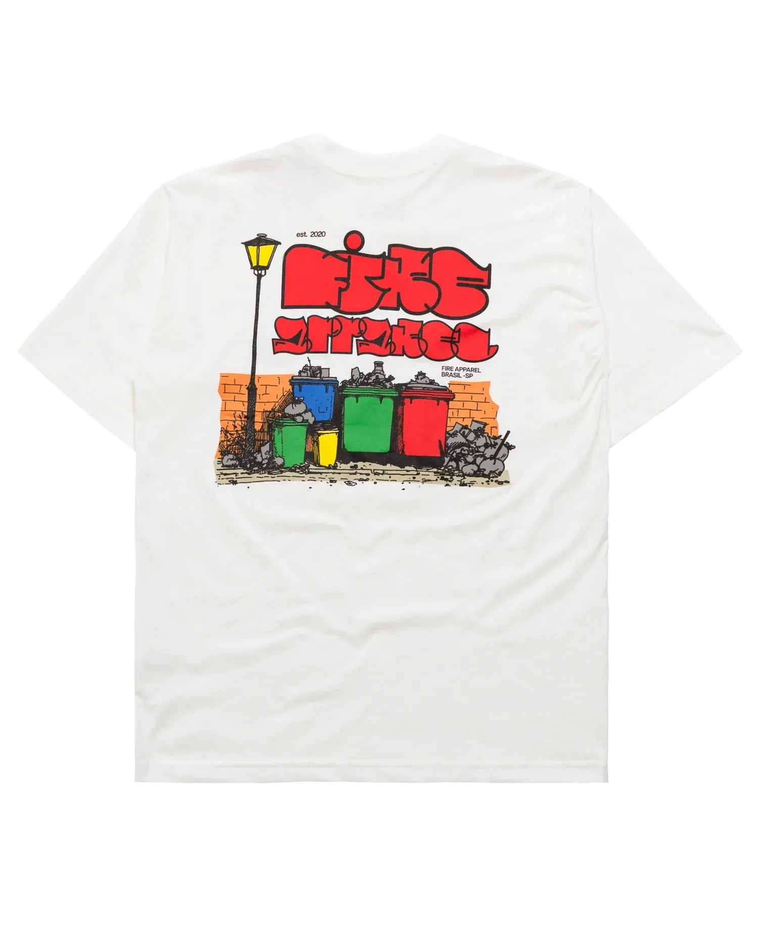 Camiseta Oversized Wall And Trash (Offwhite)