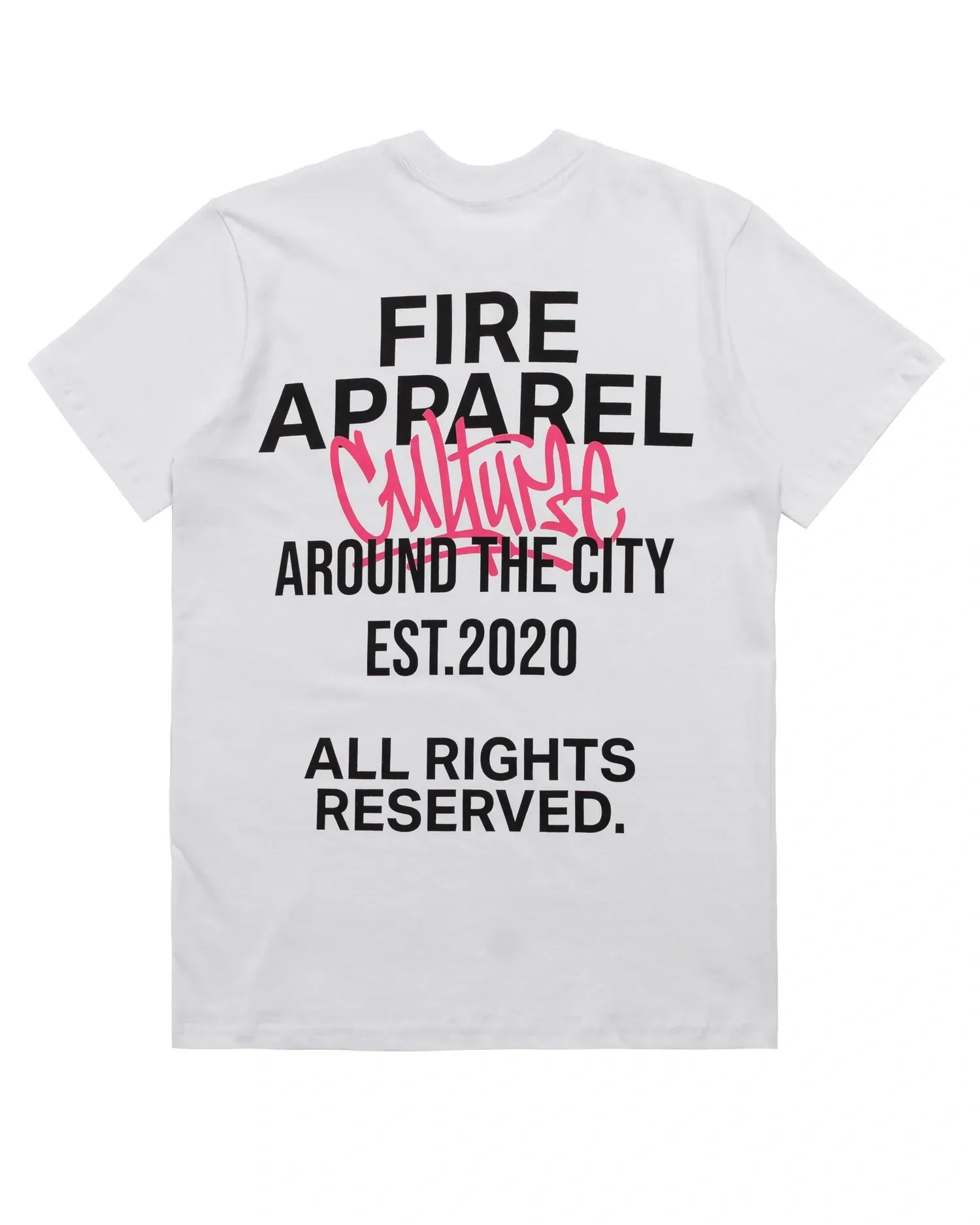 Camiseta Premium Culture Pink (Branco)