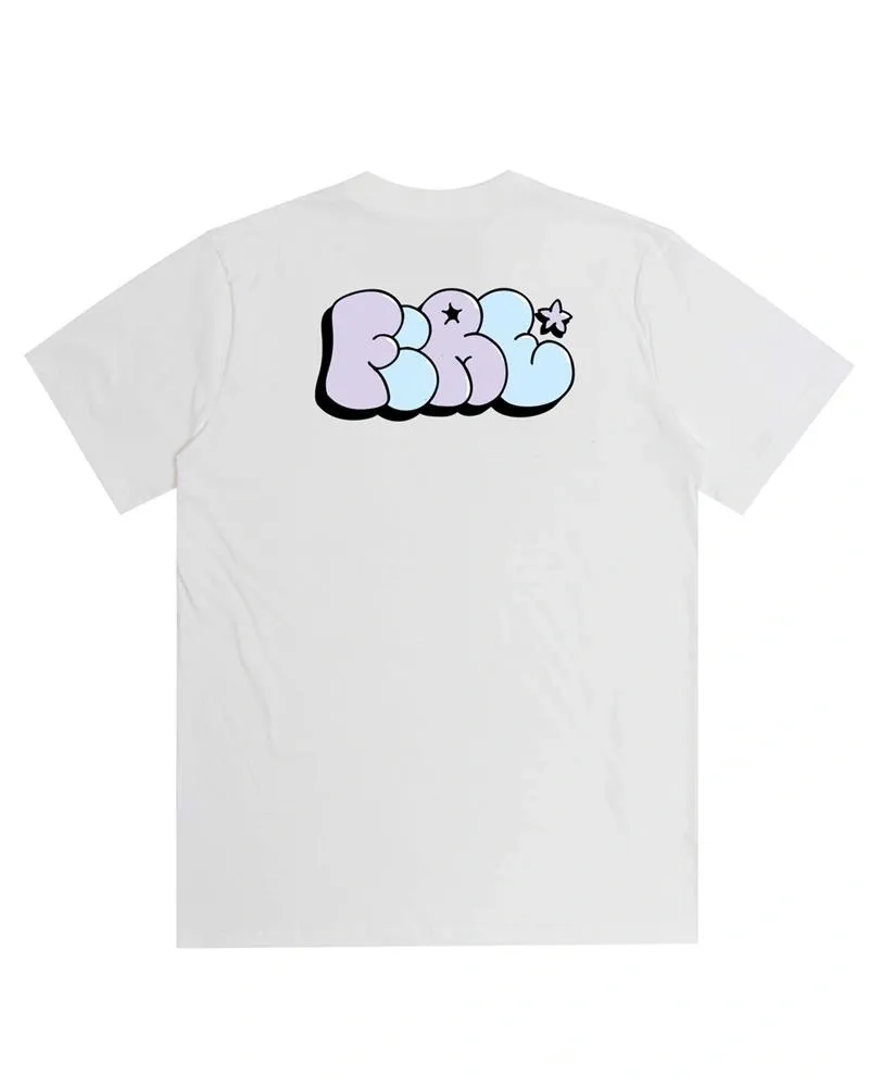Camiseta Premium Fire Purple Bomb Letters (Offwhite)