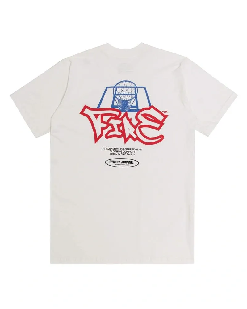 Camiseta Premium Fire Street Backboard  (Offwhite)