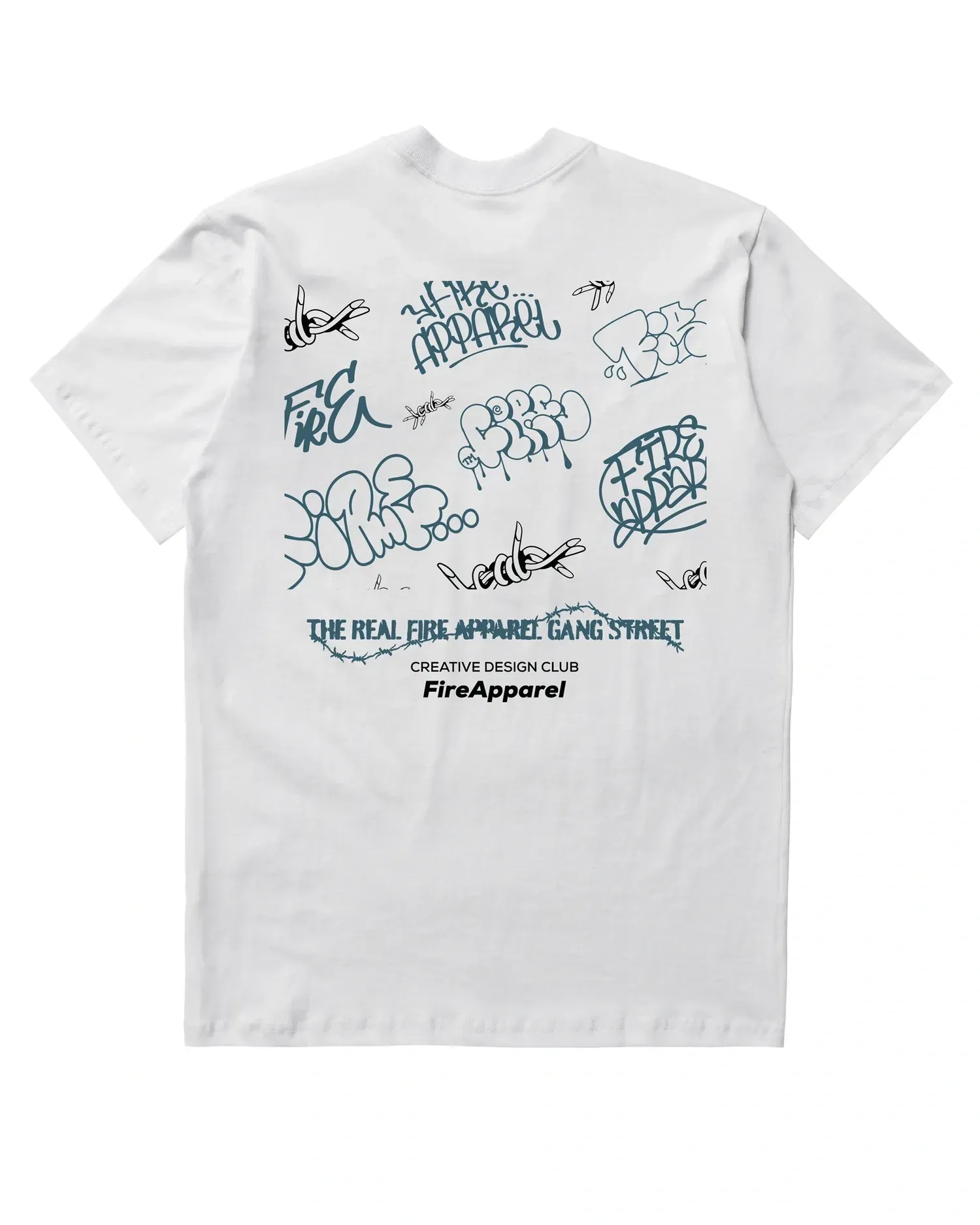Camiseta Premium Fire Tag Collection (Branco)