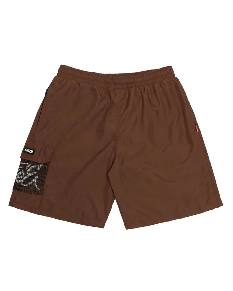 Shorts Cargo Fire Taslan Express Your Art (Marrom)