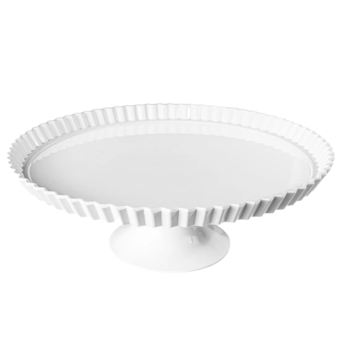 Prato Para Bolo Com Pé 28x9,5cm Melamina 100% Profissional GX0398 - Mix