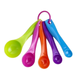 Conjunto De Colheres Para Medidas 5 PC Coloridas - Bono