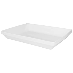 Travessa Refratária Empilhável Retangular  34,5x26,5cm Branco  - Oxford
