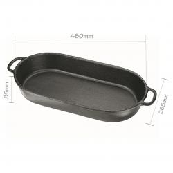 Assadeira Oval Beira Alta 48x26x8,5 cm 448 - Fumil
