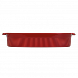 Forma Oval Grande Assar e Servir Vermelho 37,5 × 21,5 × 7 cm - Germer