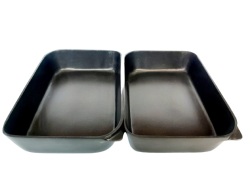 Assadeira de Alumínio Fundido com Teflon Premium 33x22x7 cm Assar E Servir - Grassoeti