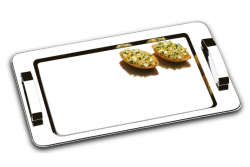 Bandeja Inox Para Galheteiro Com Alças 23 x 37 cm - Brinox