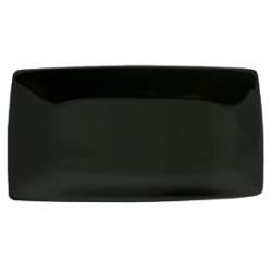 Bandeja Rasa Preto Oriental 16x30 cm - Germer