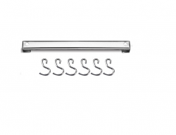 Barra Inox Com 6 Ganchos 60 cm - Brinox