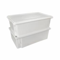 Caixa Empilhável com Tampa 25 Litros 53x32x18 cm S 800 - Supercron