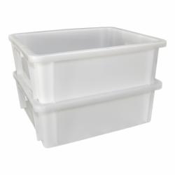 Caixa Empilhável com Tampa 15,5 Litros 41,5x34,5x14,5 cm S 650 - Supercron
