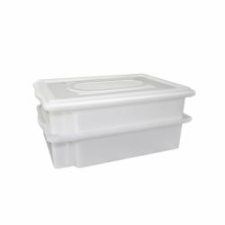 Caixa Empilhável com Tampa 7 Litros 41x29x9,5 cm S 450 - Supercron