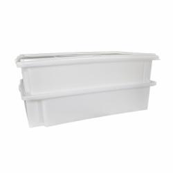 Caixa Empilhável com Tampa 15 Litros 53x32x12,5 cm S 750 - Dekarcron
