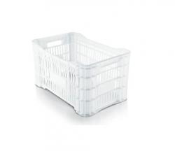 Caixa Vazada Plástico Virgem 55x 35x28 cm 50 Litros - Grassoeti