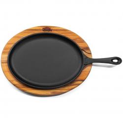 Chapa Oval com Suporte Madeira 25x18 cm 1244 - Fumil