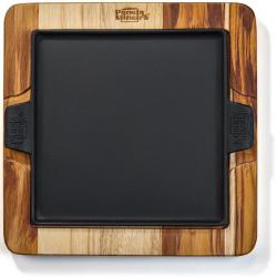 Chapa Quadrada 22x22 cm com Suporte de Madeira 1246 - Fumil