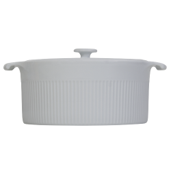Cocote Mini Caçarola Com Tampa Assar e Servir 22cm Branco - Germer