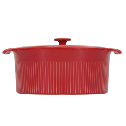 Cocote Mini Caçarola Com Tampa Assar e Servir 22cm Vermelho - Germer