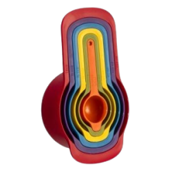 Conjunto De Medidores De Xícara 6 PC Coloridas - Bono