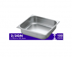 Cuba 2/3 x 100 Inox Sem Alça - Tecnocuba