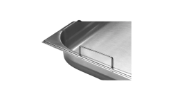 Cuba Gastronômica GN 1/4 x 65 Inox Com Alças - Tecnocuba