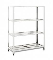 Estante Aço Inox 4 Planos 1000x400x1650 mm - Promaq