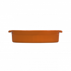 Forma Oval Pequena Assar e Servir Laranja 25,5 × 16 × 5,7 cm cm - Germer