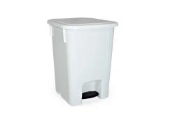 Lixeira Coletor com Pedal 15 Litros Branco - Bralimpia