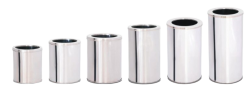 Lixeira Inox Com Aro 50 LTS 30x70 cm - Binnox