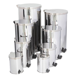 Lixeira Inox Com Pedal 05 LTS 16x23 cm - Binnox