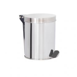 Lixeira Inox pedal 12 Litros  24x25 cm  - Binnox