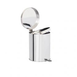 Lixeira Inox pedal 12 Litros  24x25 cm  - Binnox