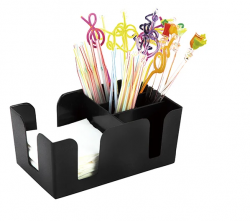 Organizador De Mesa Preto 24x14x10 cm - Grassoeti