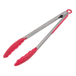 Pegador Inox Com Ponta Silicone 30cm Vermelho - Weck