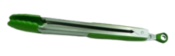 Pegador Inox Ponta De Silicone Verde 27 cm - Bono