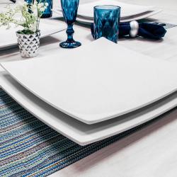 Prato Quadrado Curvado 35 Cm Melamina 100% Profissional GX5341 - Gourmet Mix