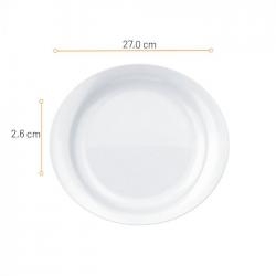 Prato Raso Oval Steak 27 cm 5547 - Nadir