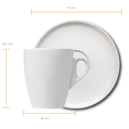 Xícara de Café com Pires Nova Sache 75 ml - Germer