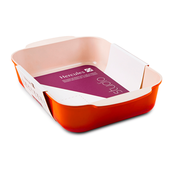 Assadeira Retangular Laranja 25 x 20 cm - Hercules