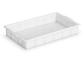 Bandeja Plástica Branca 54 X 33 X 8 cm - Bolivar