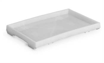 Bandeja Plástica Branca 61 X 40 X 6 cm - Bolivar