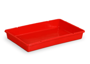 Bandeja Plástica Branca 61 X 41 X 10 cm - Bolivar